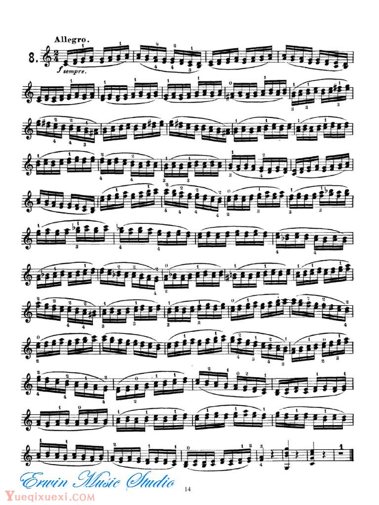 顿特小提琴24首练习和随想曲 大顿特随想曲01