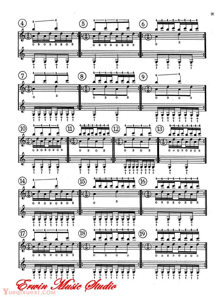 德米特里 康斯坦丁 多尼斯,小提琴三手指基础练习 作品.15, 第一册