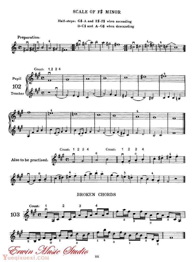 麦亚班克小提琴演奏法第一部份-初步演奏法06