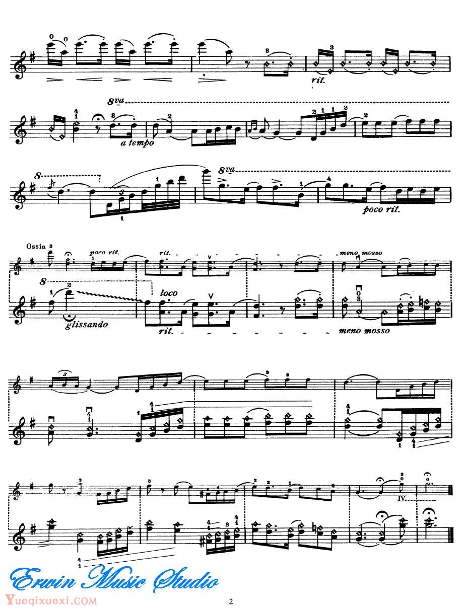 克萊斯勒-夏米纳德-西班牙小夜曲Violin  Fritz Kreisler,  Serenade Espagnole (Chaminade)