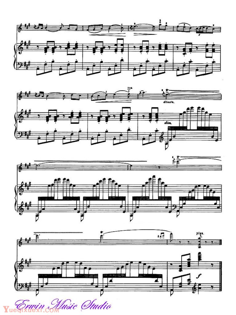 克莱斯勒-格拉祖诺夫-西班牙小夜曲 作品20 第2首Piano  Fritz Kreisler,  Alexander Glazunov,  Spanish Serenade Op.20,No.2