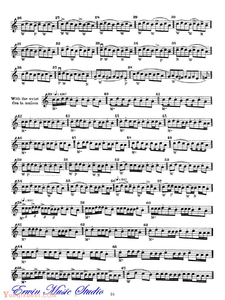 舍夫契克-小提琴运弓手法训练 作品.2, 第一册02