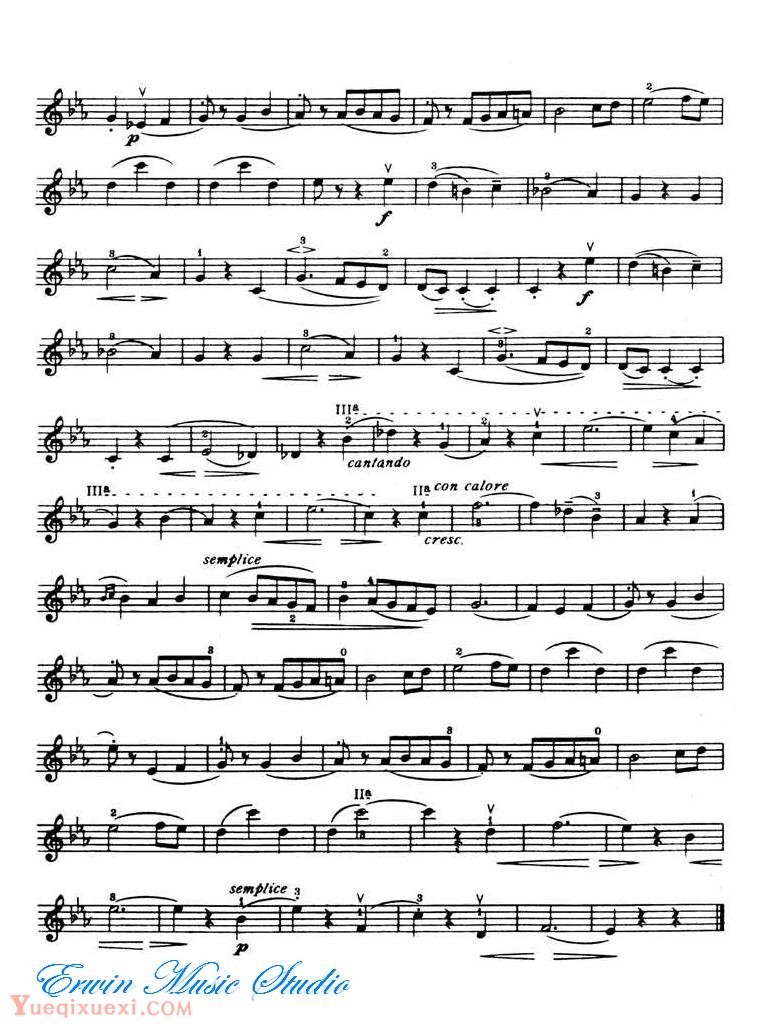 克萊斯勒-贝多芬主题小回旋曲Violin  Fritz Kreisle, Rondino
