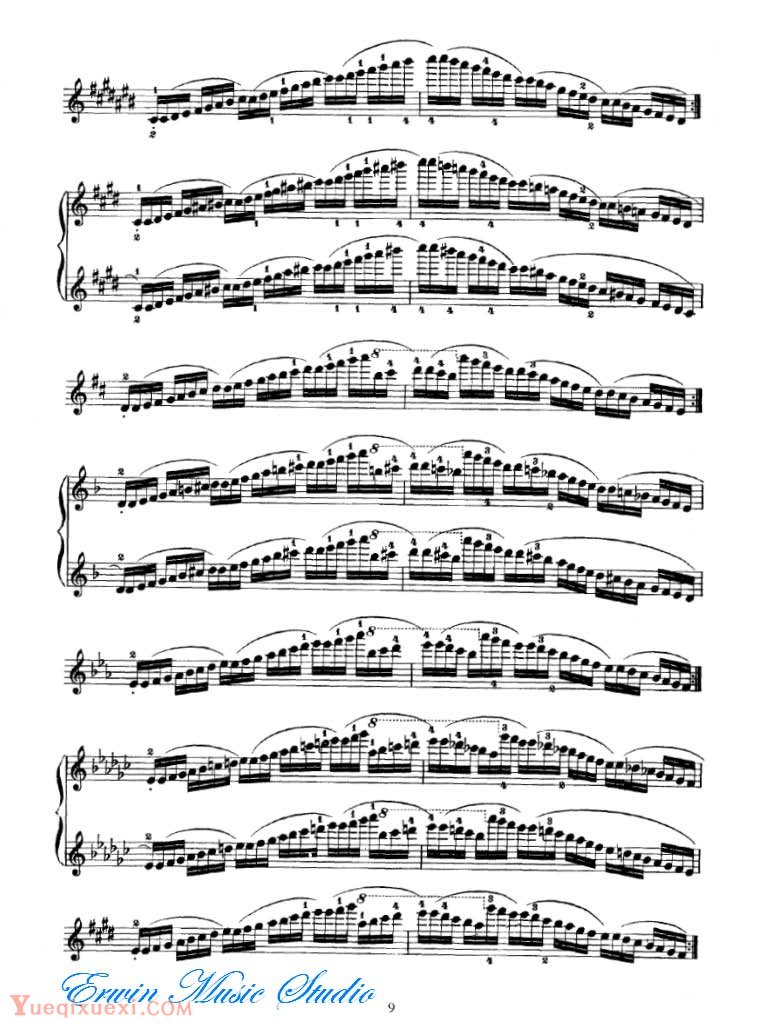 雪拉狄克-小提琴音阶练习01