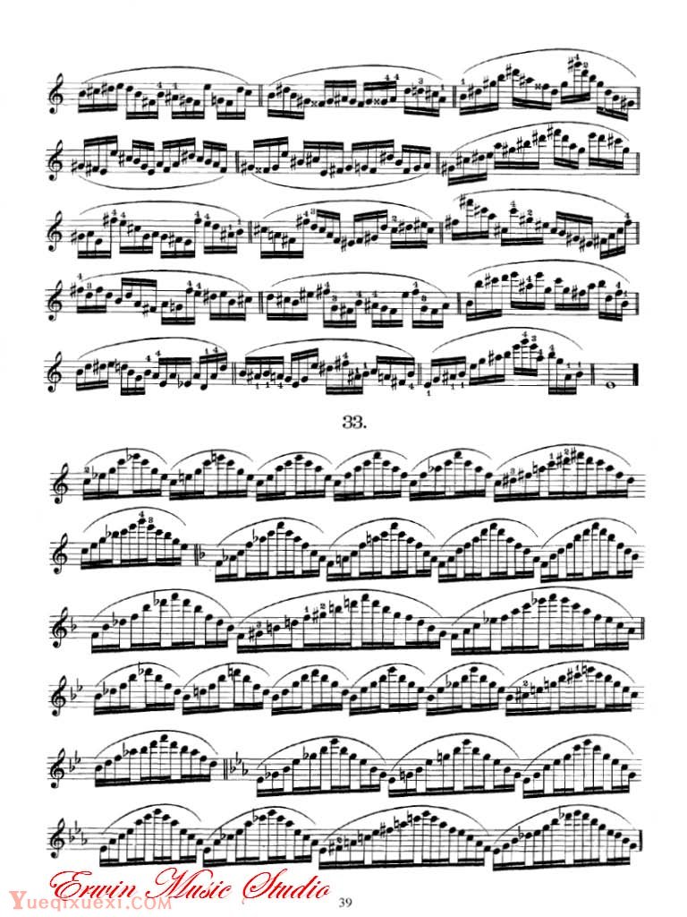 舍夫契克 第二至第七指位：姿势练习-学习小提琴技术 作品.1 04