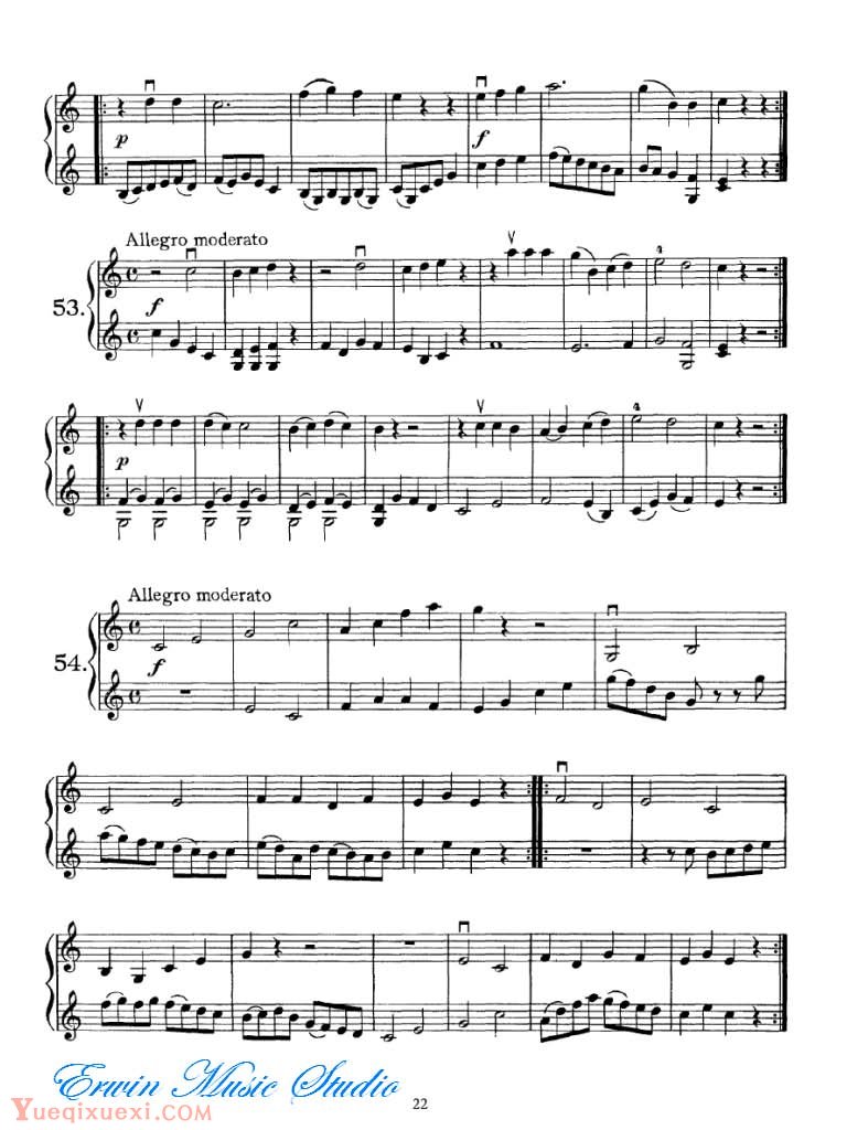 弗朗茨 沃尔法特-小提琴初级练习 作品.38  17-32
