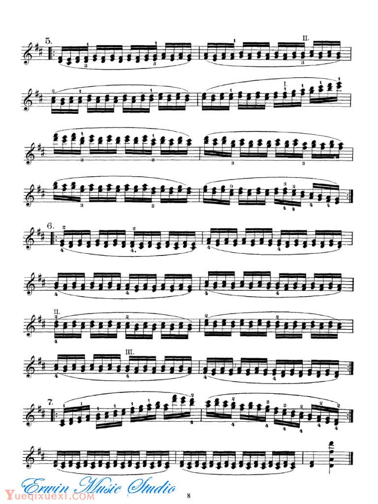 雪拉狄克-小提琴技巧训练 图书2-双音练习
