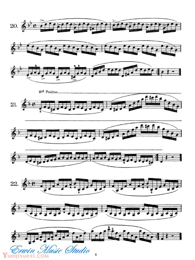 丹克拉-小提琴技巧 作品74