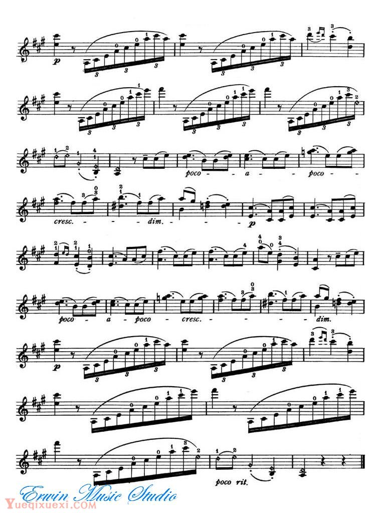 克莱斯勒-布拉姆斯-A大调 圆舞曲Violin   Fritz Kreisler, Johannes Brahms   Waltz in A Major