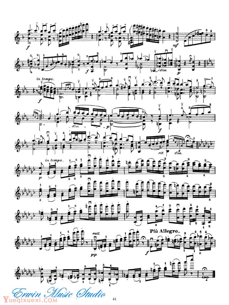 顿特小提琴24首练习和随想曲 大顿特随想曲03