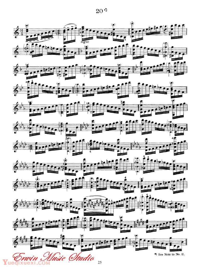 舍夫契克 第二至第七指位：姿势练习-学习小提琴技术 作品.1 03