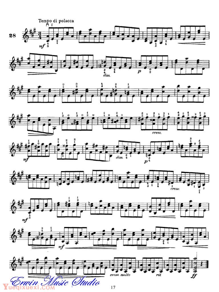 霍夫曼-小提琴双音练习曲02