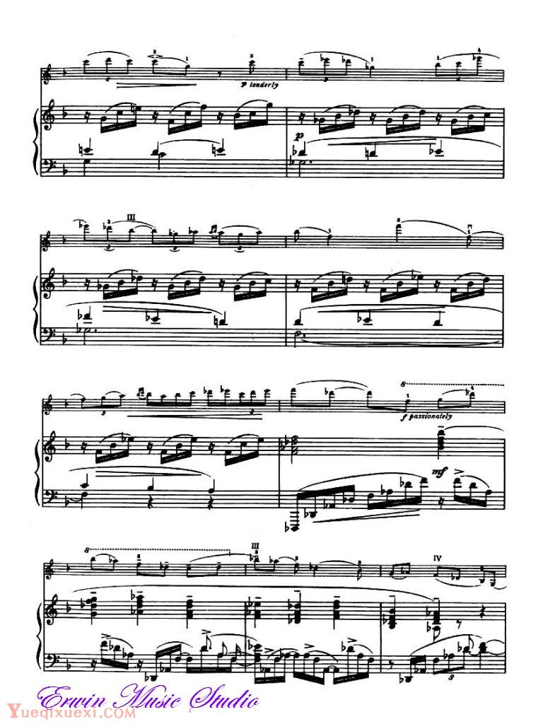 克莱斯勒-拉赫玛尼诺夫-玛格丽特 (纪念册的一页)小提琴钢琴曲谱Piano Fritz Kreisler,  Sergei Rachmaninov,  Marguerite