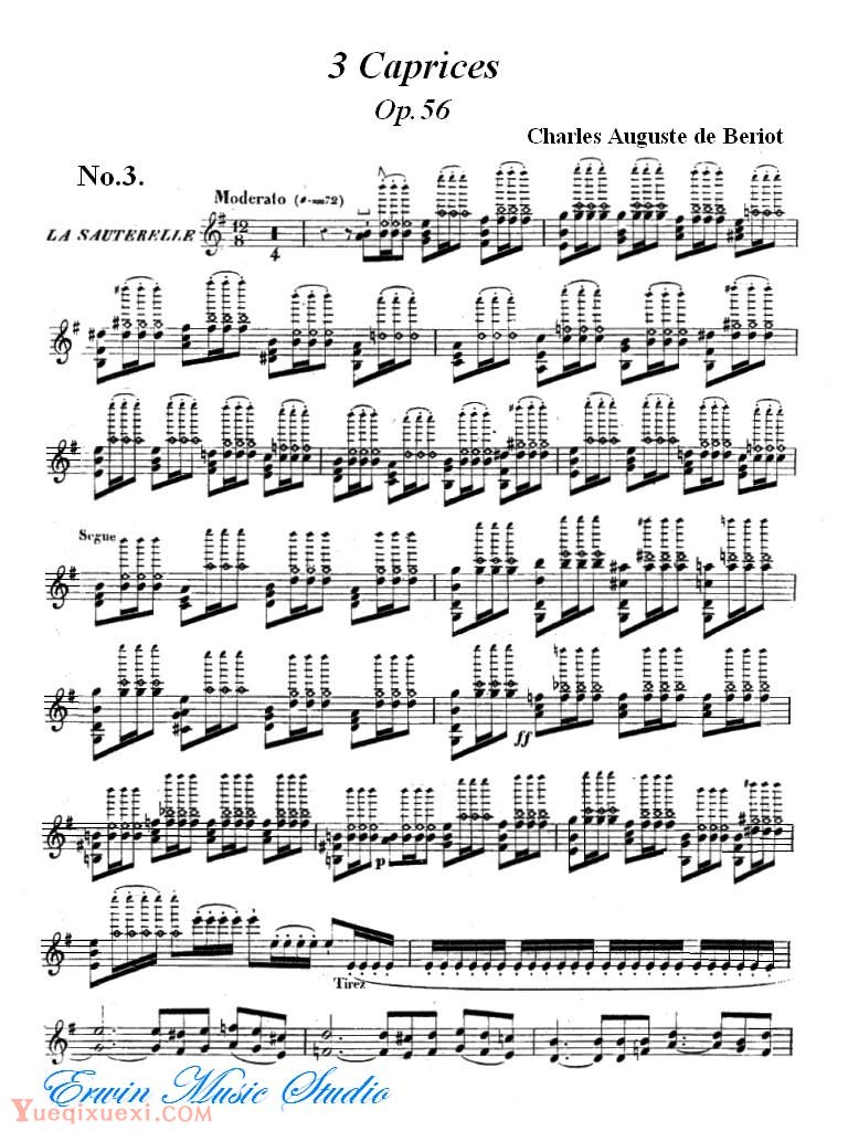贝里奥-3首小提琴随想曲 作品 36 03