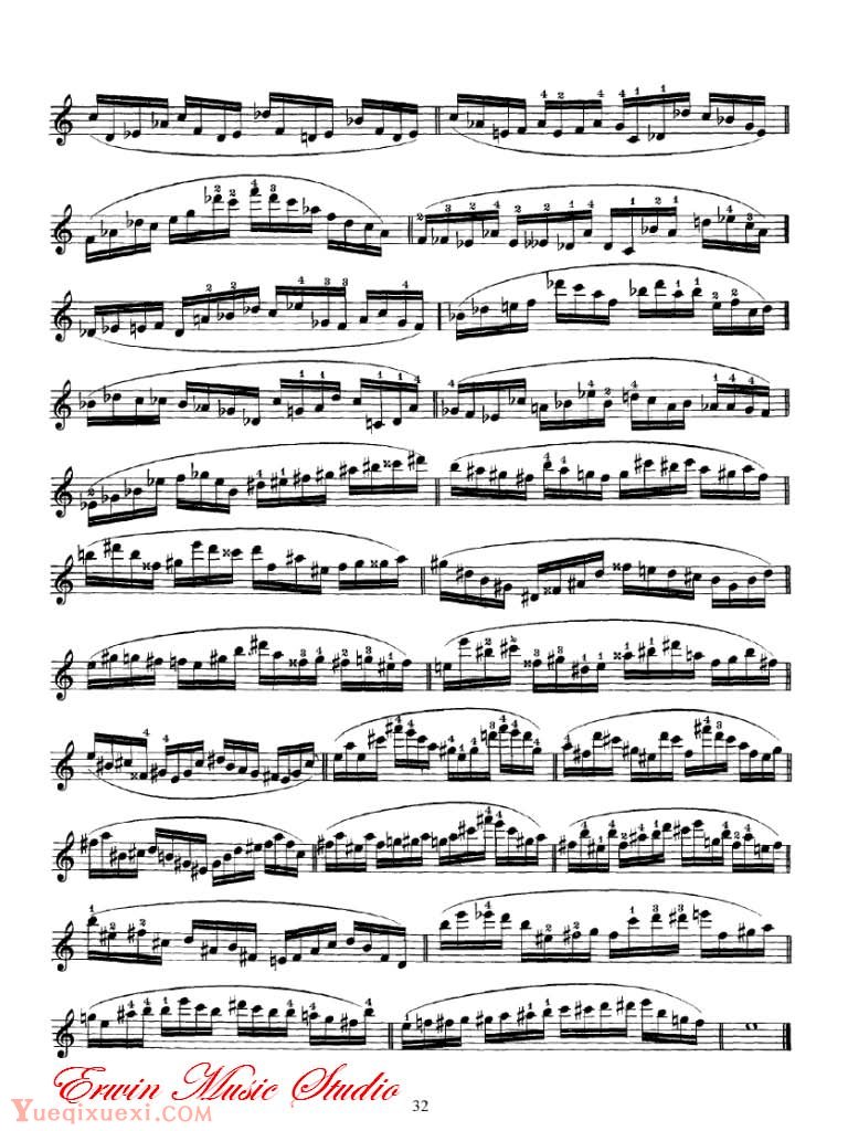 舍夫契克 第二至第七指位：姿势练习-学习小提琴技术 作品.1 03