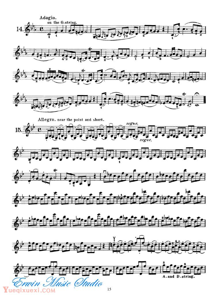 Federigo Fiorillo 36 Etudes or Caprices for Solo Violin 01-20