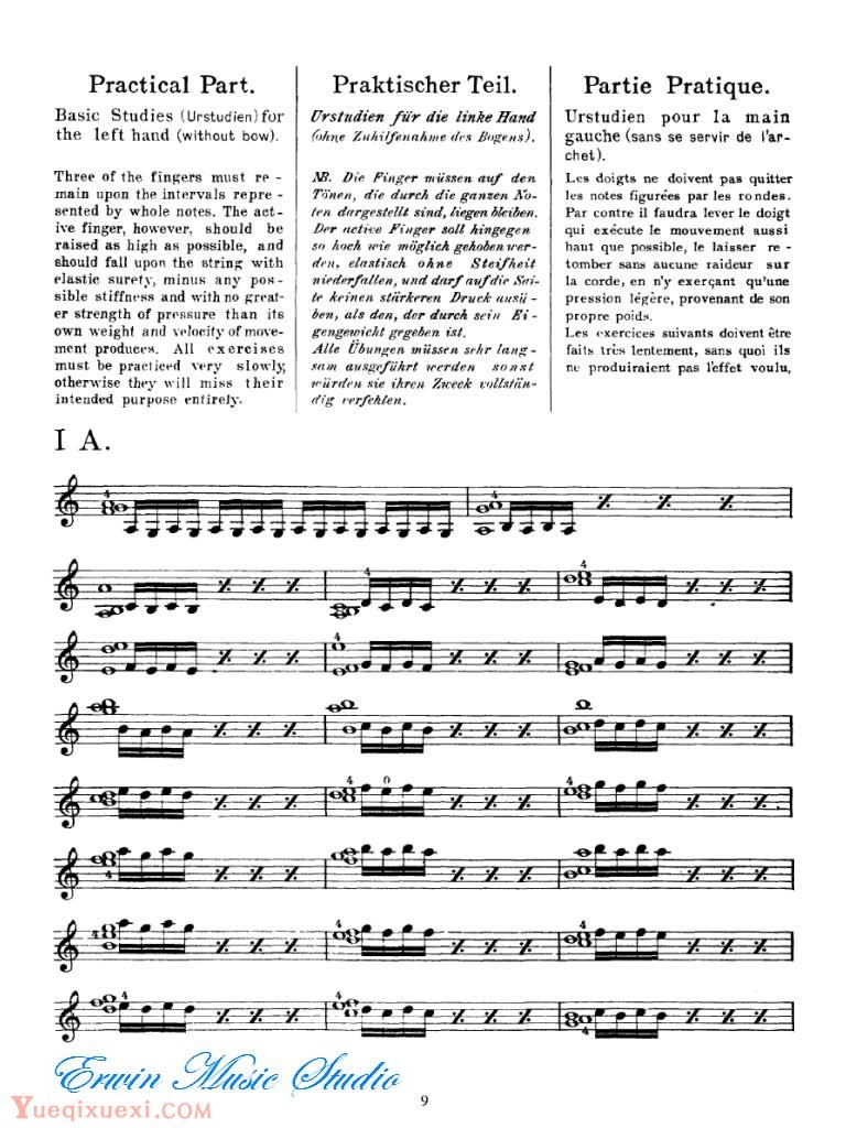弗莱什-小提琴音价体系