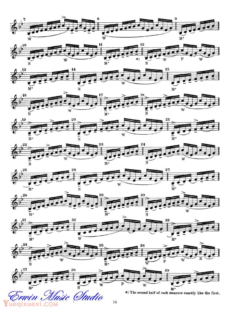 舍夫契克-小提琴运弓手法训练 作品.2, 第二册02
