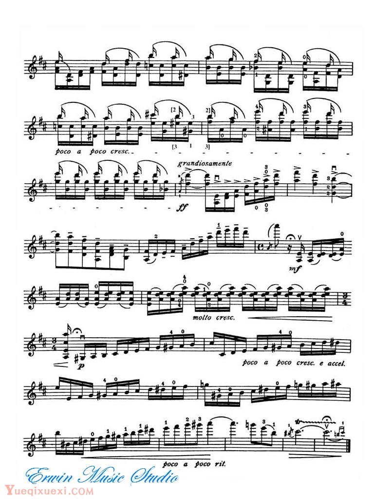 克萊斯勒-勃拉姆斯-D大调小提琴协奏曲华彩 作品77 Fritz Kreisle, Cadenzas by Brahms Op.77