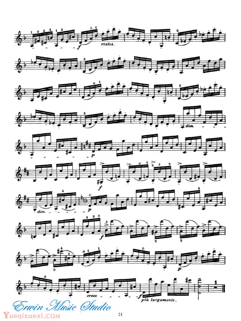顿特小提琴24首练习和随想曲 大顿特随想曲02
