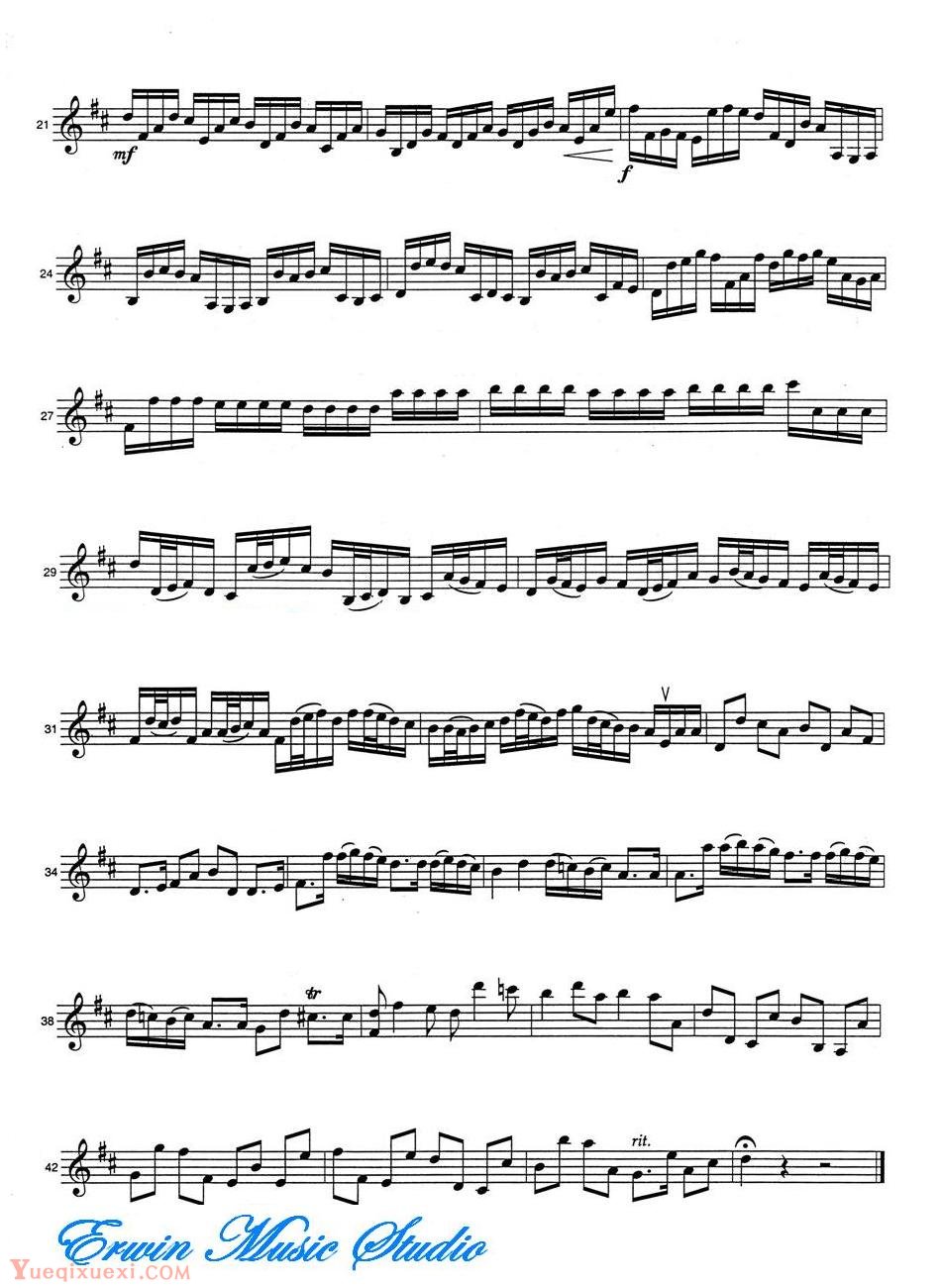 約翰·帕赫贝尔-卡农 弦乐三重奏分谱Violin  Johann Pachelbel, Canon