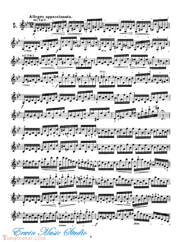 顿特小提琴24首练习和随想曲 大顿特随想曲01
