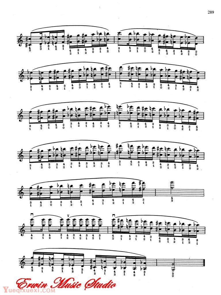 德米特里 康斯坦丁 多尼斯,小提琴双音音色练习,作品.29 练习曲谱