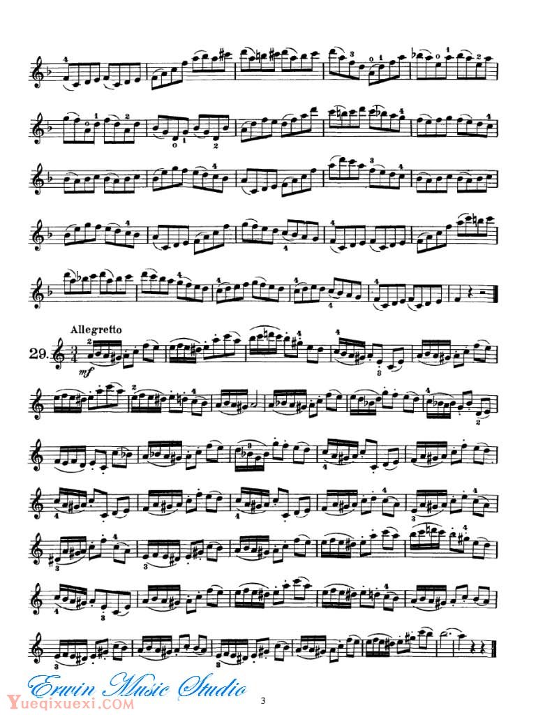 弗朗茨·沃尔法特-50 首简单旋律学习 作品.74 图书2 第二、三部份