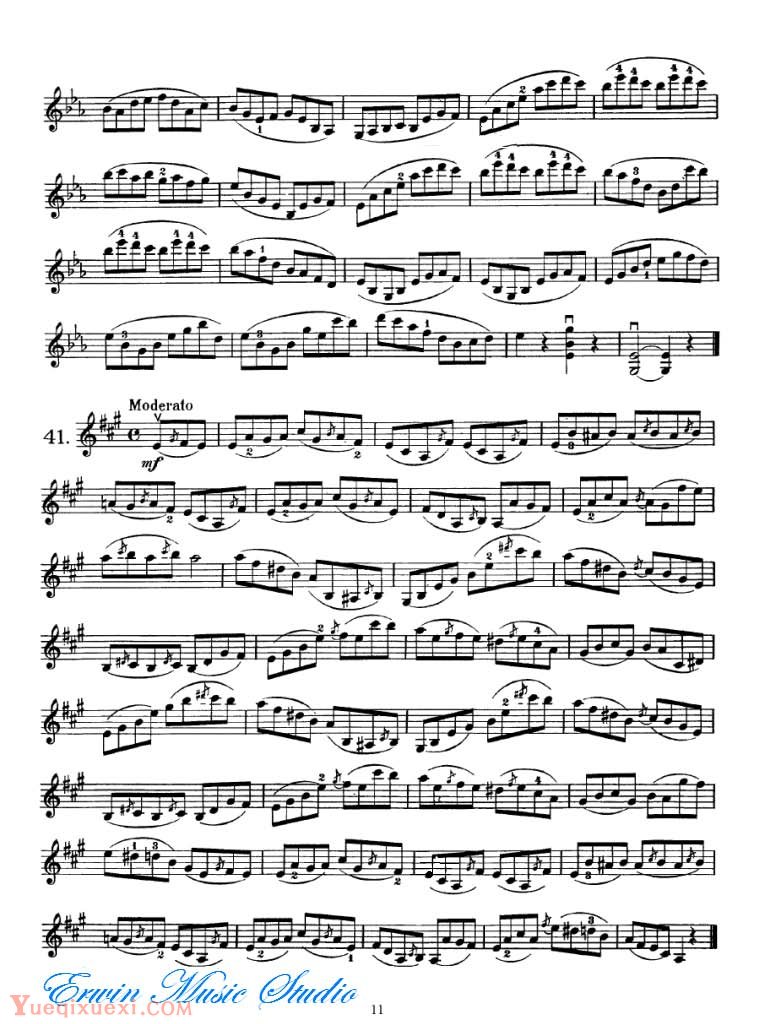 弗朗茨·沃尔法特-50 首简单旋律学习 作品.74 图书2 第二、三部份
