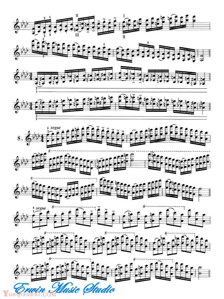 小提琴音阶体系 每日大、小調音阶练习10 f小调