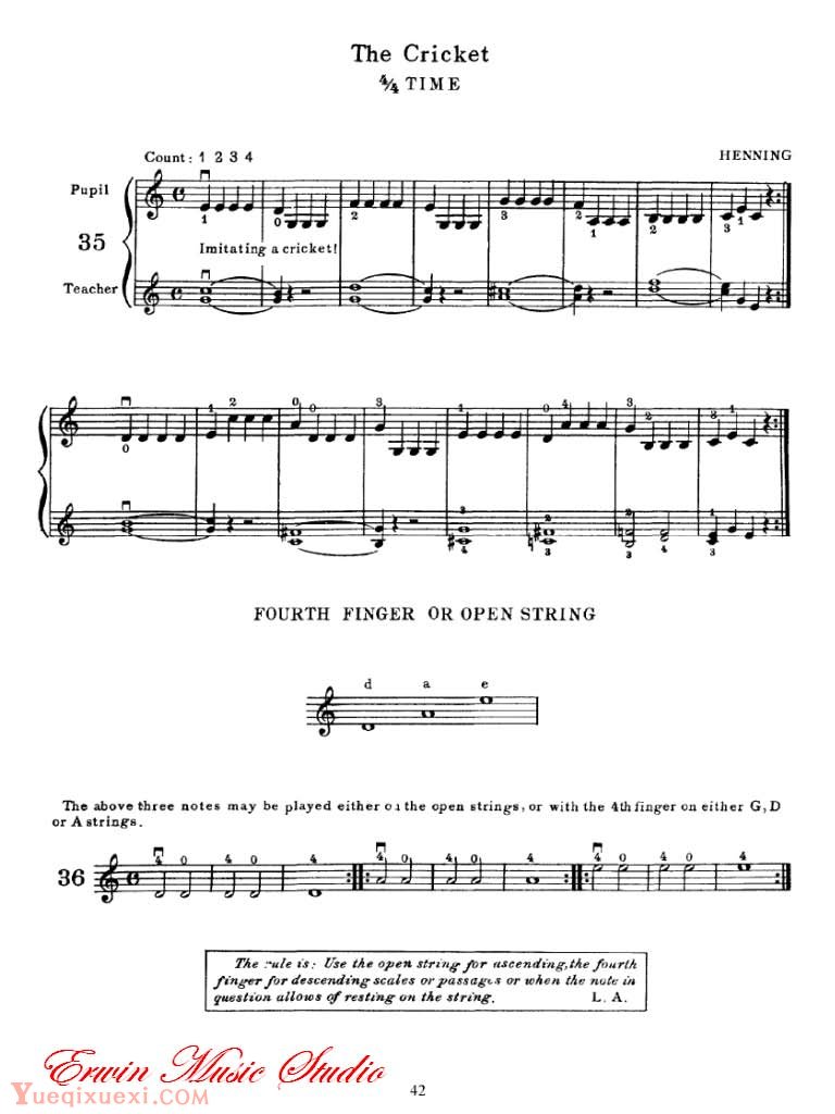 麦亚班克小提琴演奏法第一部份-初步演奏法03
