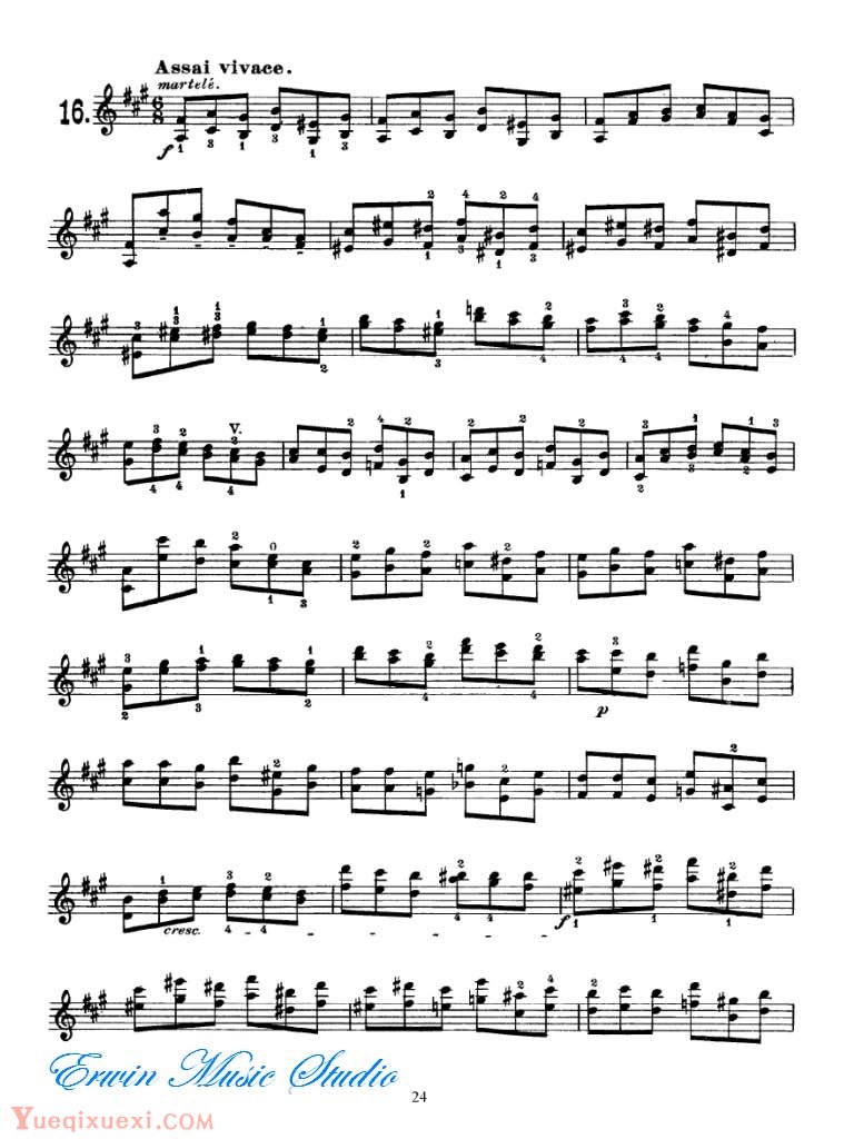顿特小提琴24首练习和随想曲 大顿特随想曲02