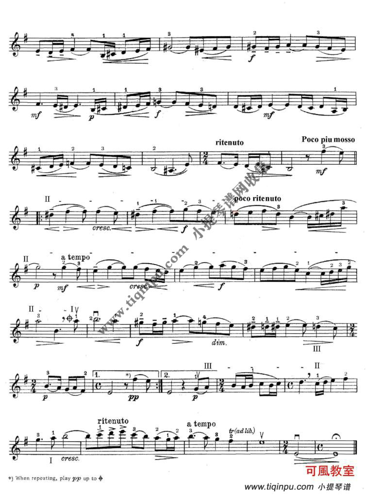 拉赫玛尼诺夫 练声曲，小提琴独奏：Joshua Bell