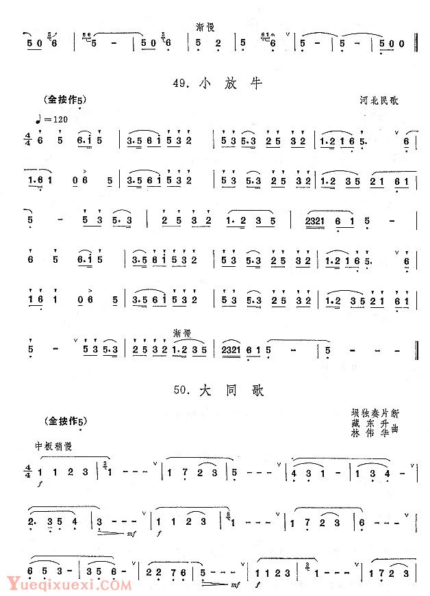 埙的演奏技巧与练习：指法及半音阶练习曲 - 张凤山