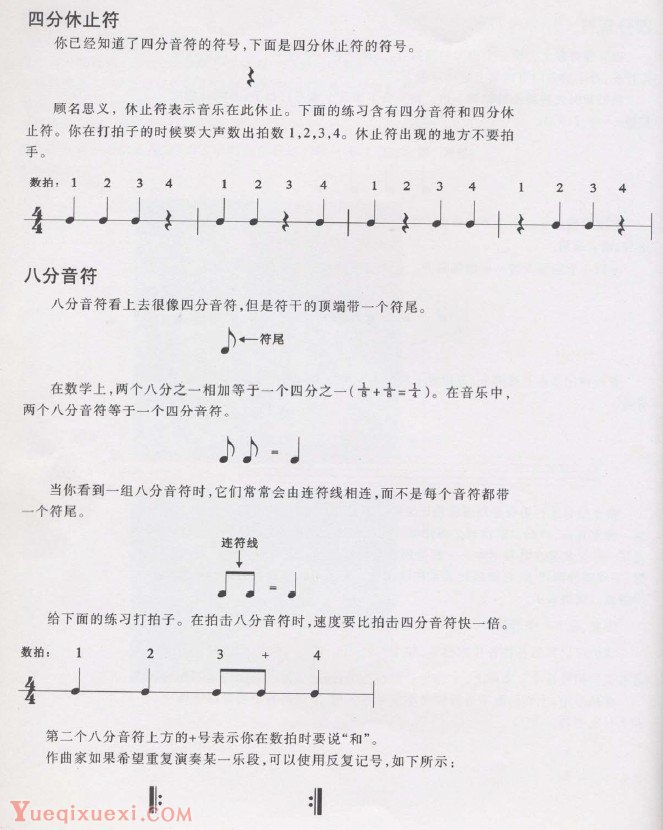 爵士鼓初级教程：四分休止符及八分音符及爵士鼓的两种可行组合