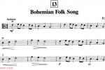  Bohemian Folk Song 中提琴谱