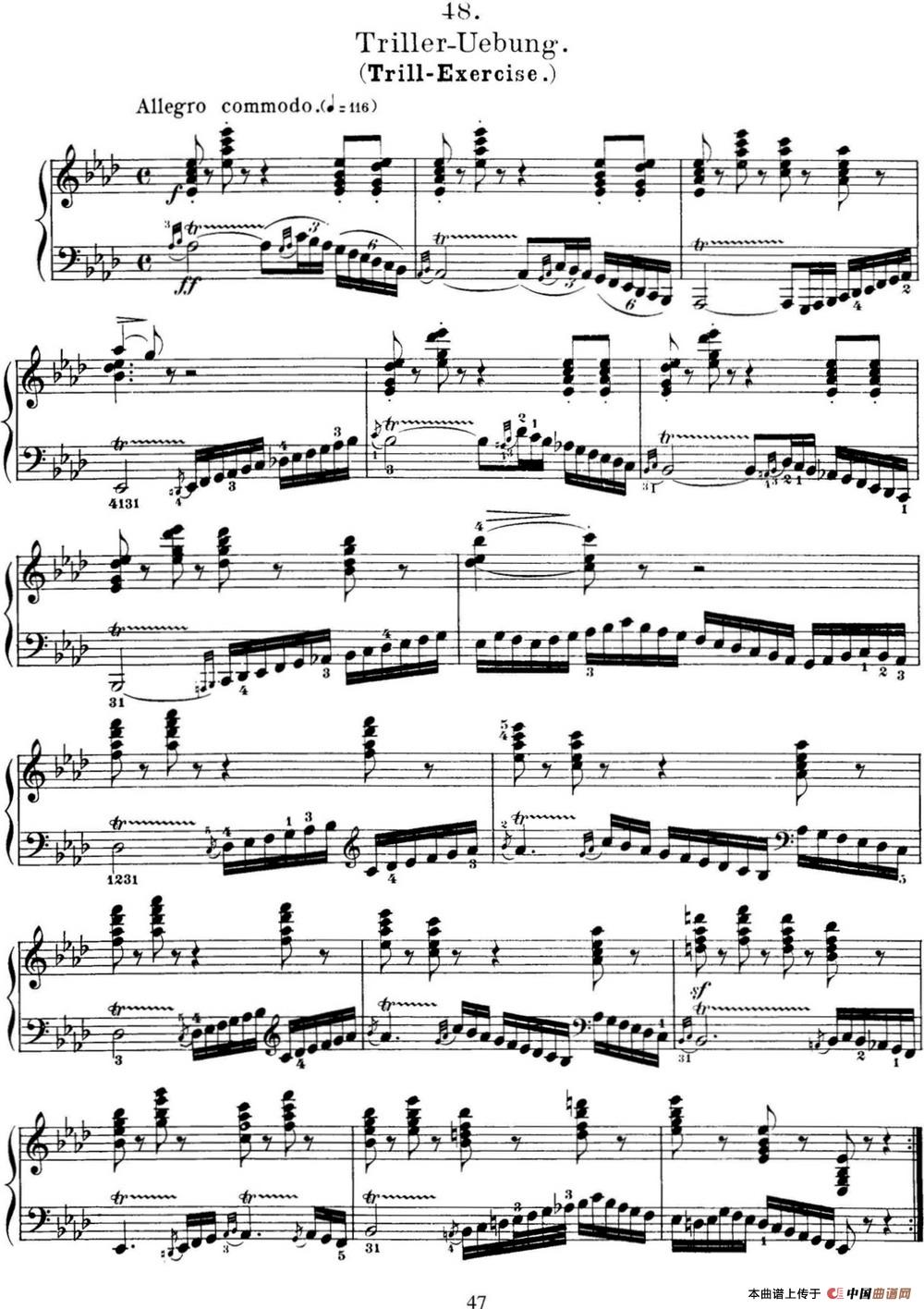 50首车尔尼Op.740钢琴手指灵巧技术练习曲（NO.48）(1)_C740_页面_166.jpg