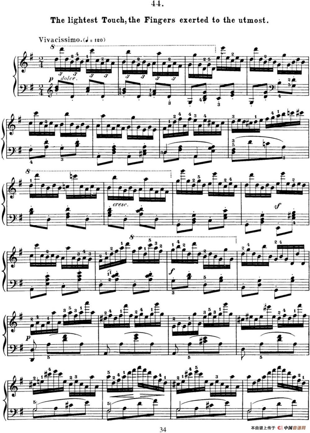 50首车尔尼Op.740钢琴手指灵巧技术练习曲（NO.44）(1)_C740_页面_153.jpg