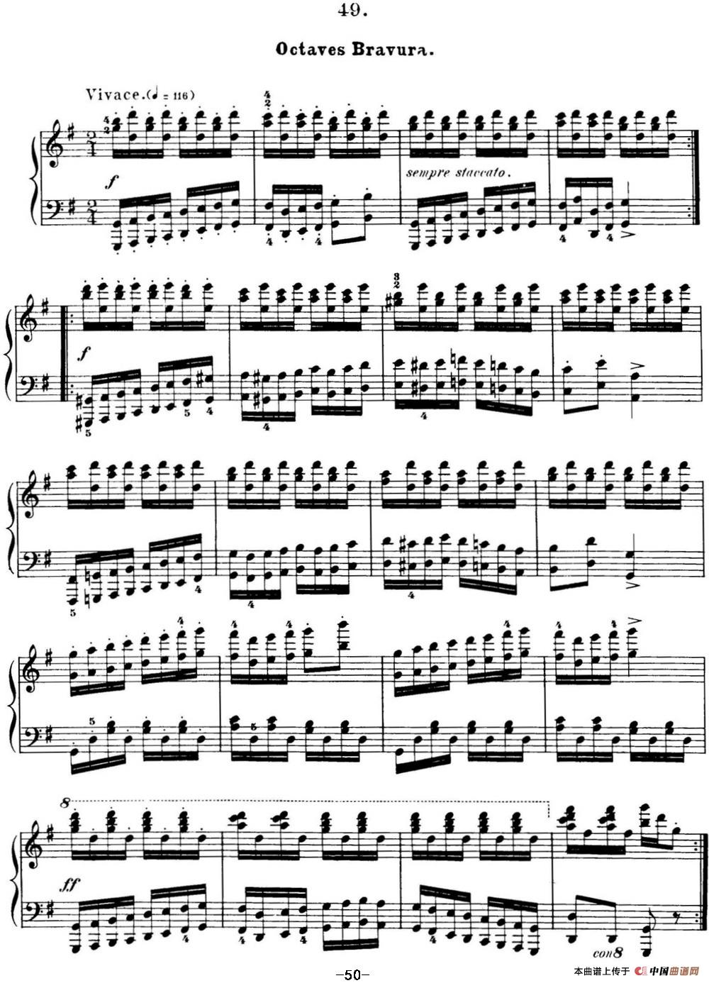 50首车尔尼Op.740钢琴手指灵巧技术练习曲（NO.49）(1)_C740_页面_169.jpg