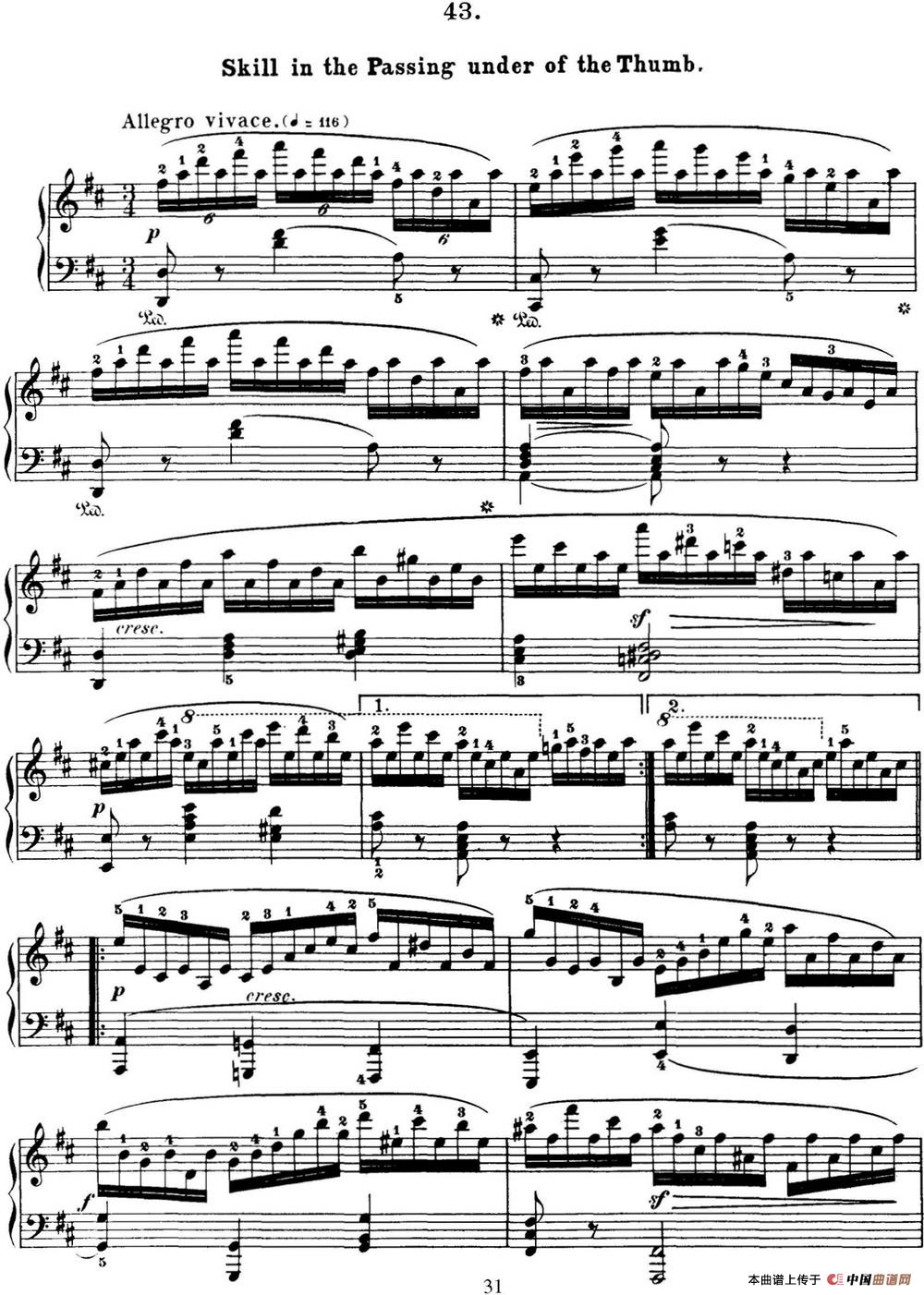 50首车尔尼Op.740钢琴手指灵巧技术练习曲（NO.43）(1)_C740_页面_150.jpg