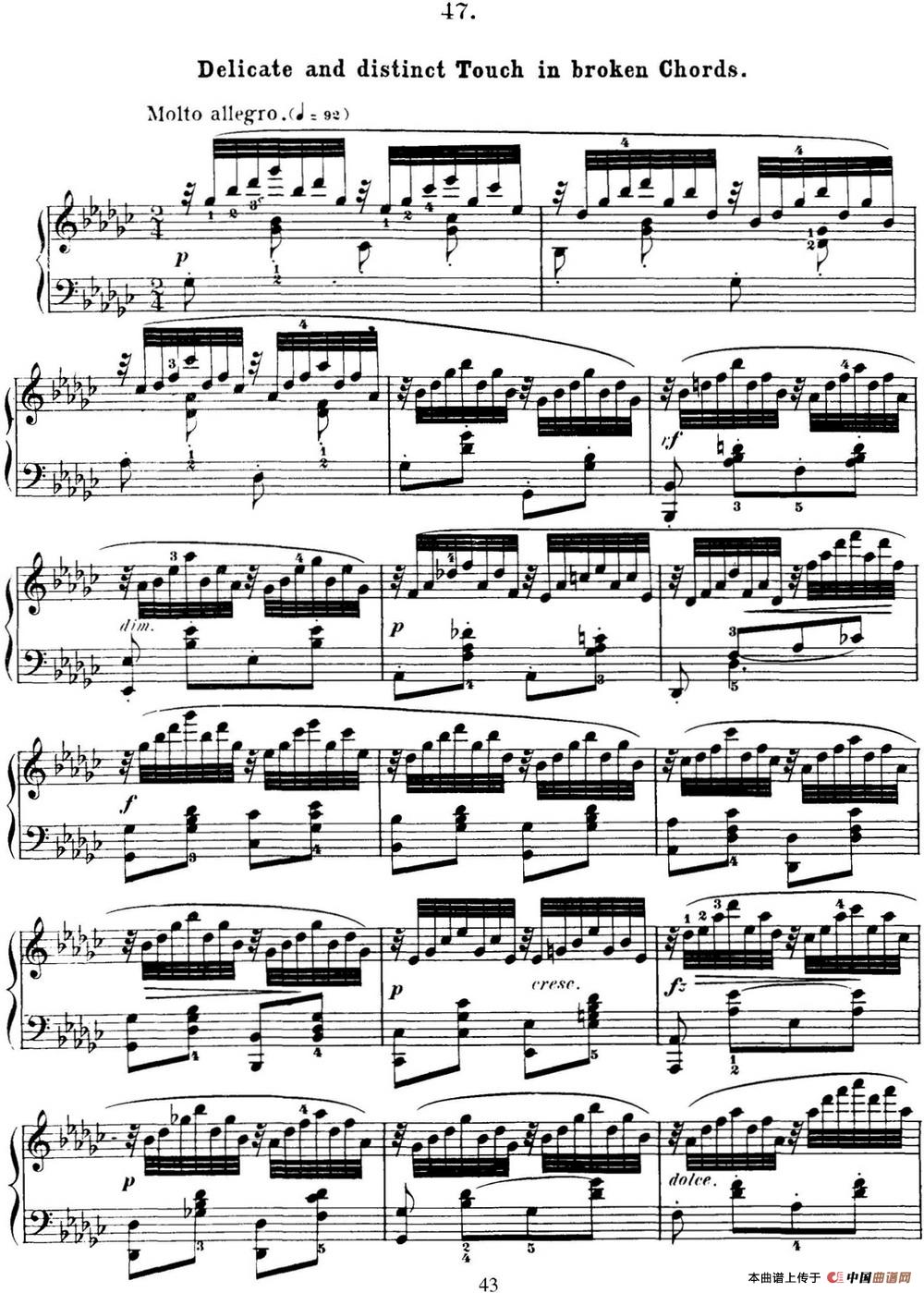 50首车尔尼Op.740钢琴手指灵巧技术练习曲（NO.47）(1)_C740_页面_162.jpg
