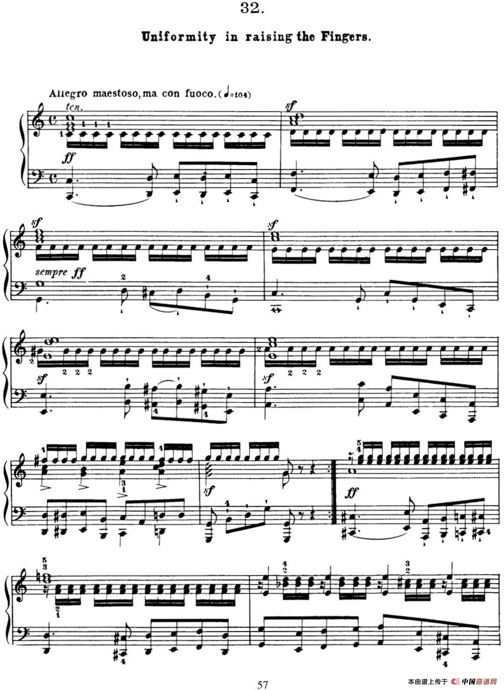 50首车尔尼Op.740钢琴手指灵巧技术练习曲（NO.32）(1)_C740_页面_116.jpg