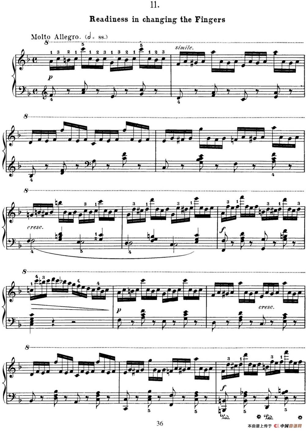 50首车尔尼Op.740钢琴手指灵巧技术练习曲（NO.11）(1)_C740_页面_036.jpg