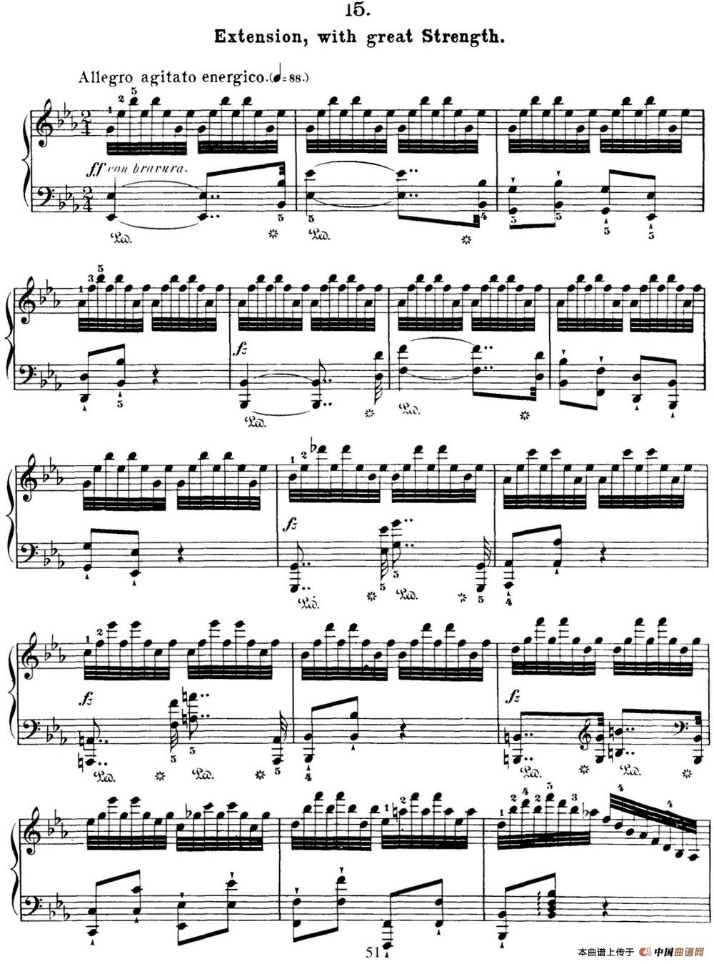 50首车尔尼Op.740钢琴手指灵巧技术练习曲（NO.15）(1)_C740_页面_051.jpg