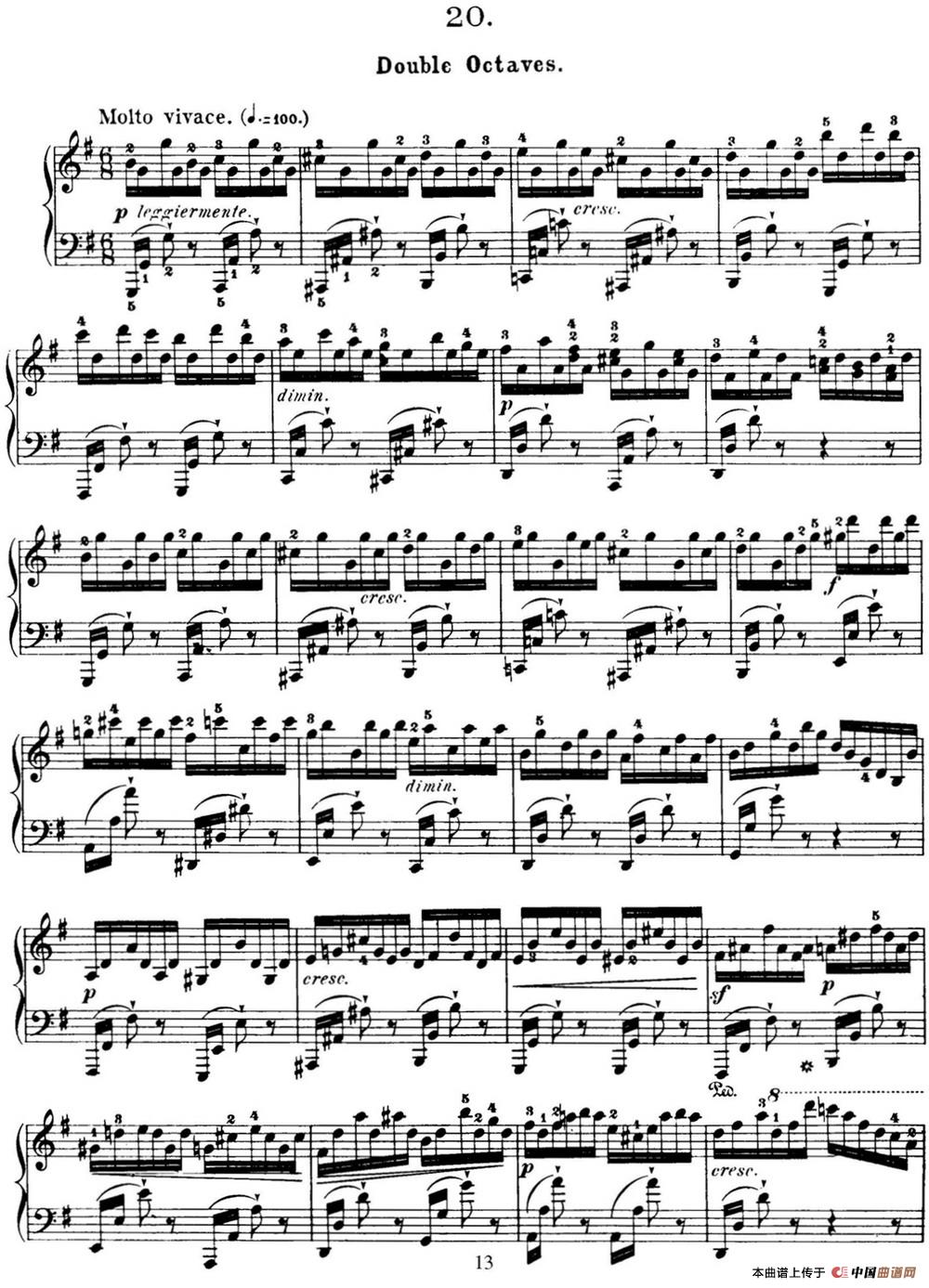 50首车尔尼Op.740钢琴手指灵巧技术练习曲（NO.20）(1)_C740_页面_072.jpg