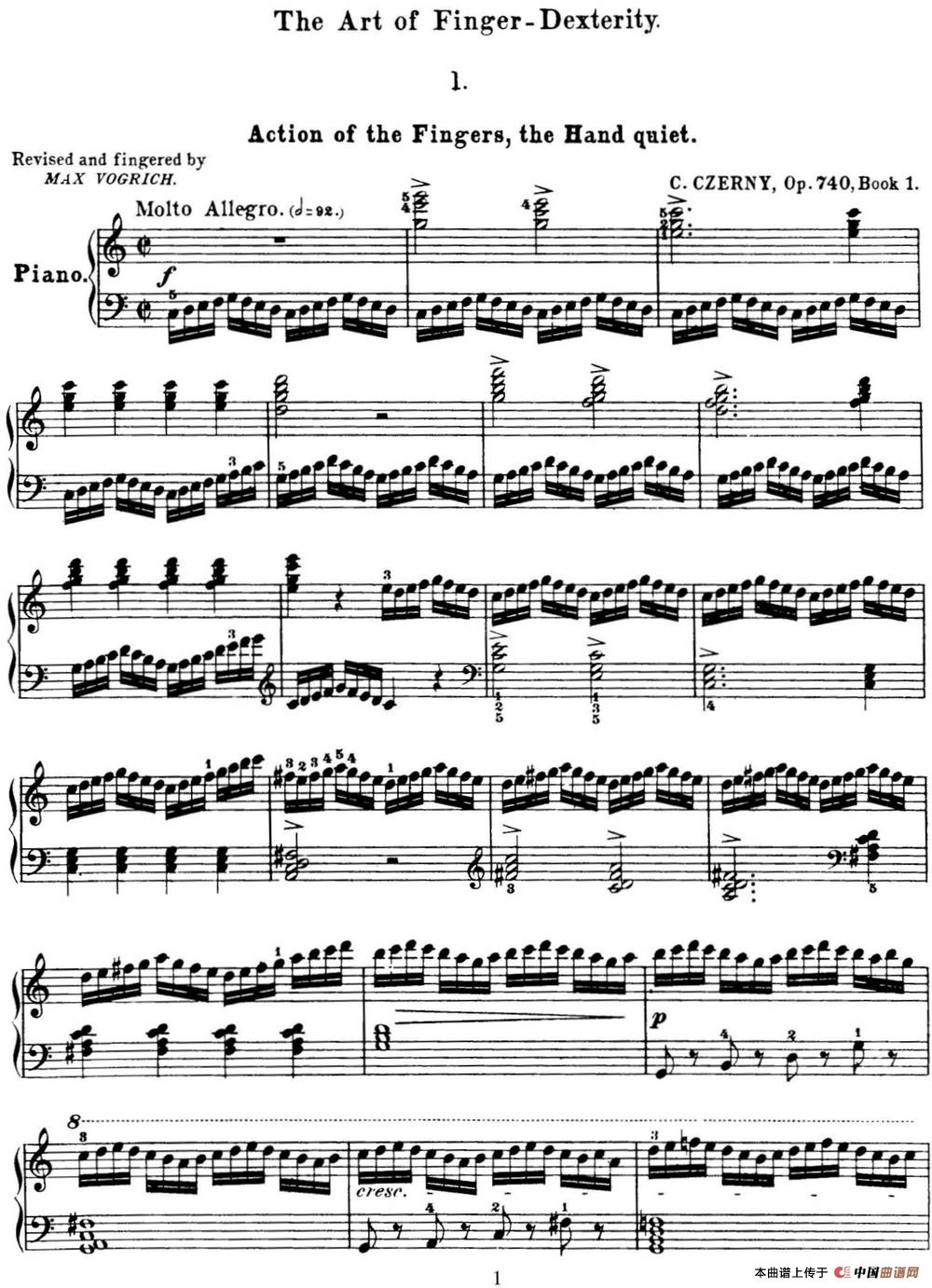 50首车尔尼Op.740钢琴手指灵巧技术练习曲（NO.1）(1)_C740_页面_001.jpg