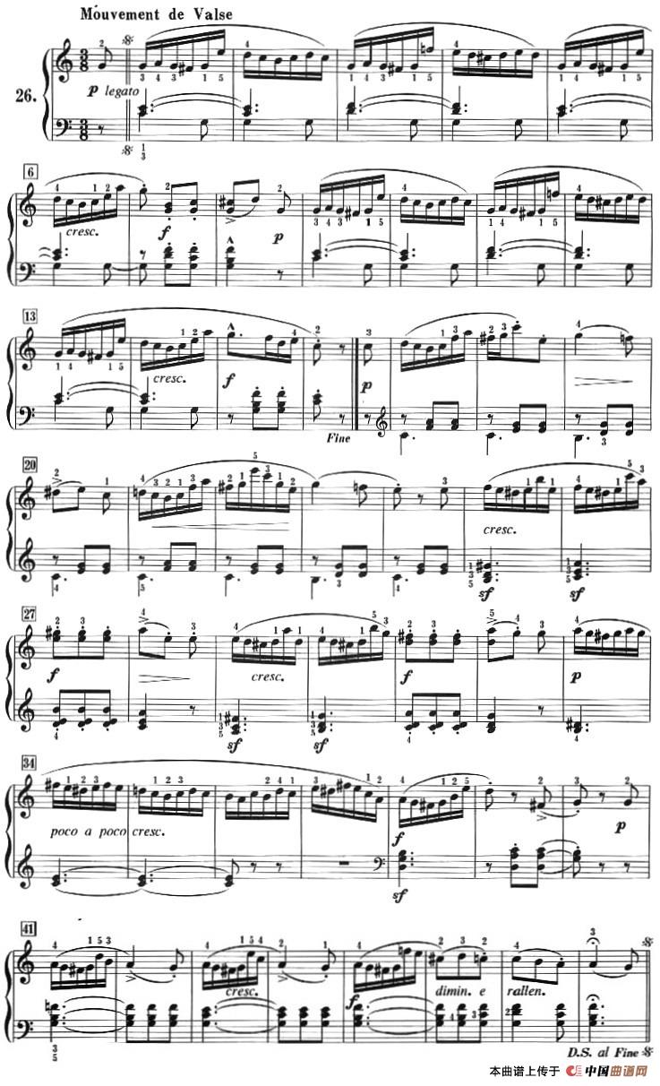 50首莱蒙钢琴练习曲 作品37（NO.26）(1)_Lemoine_页面_34.jpg