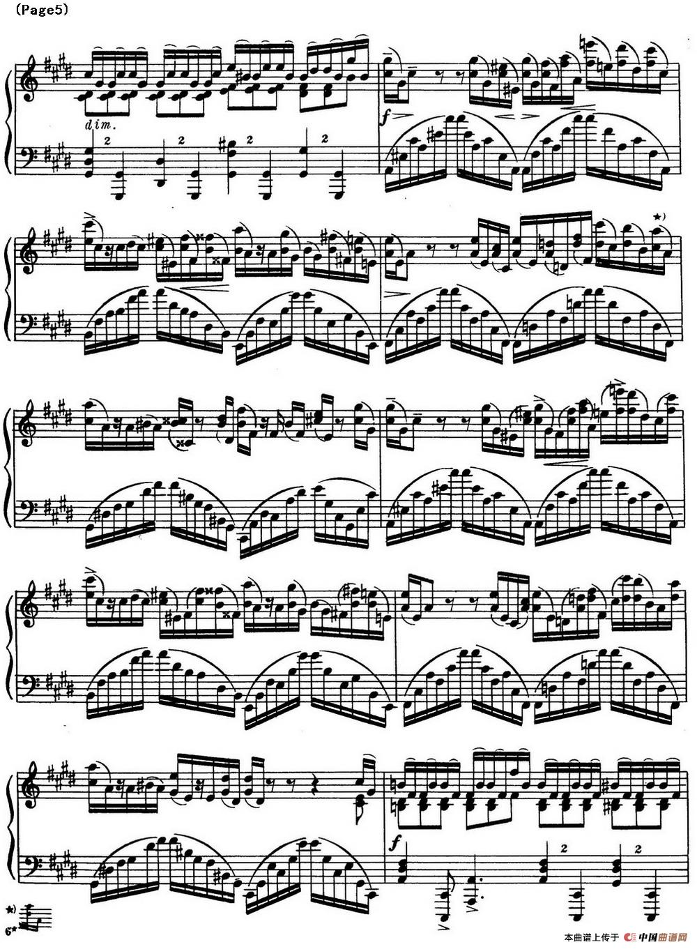 斯克里亚宾8首钢琴练习曲 Op42（No.5 Alexander Scriabin Etudes）(1)_Scriabin Etude Op.42 No.5_页面_5.jpg