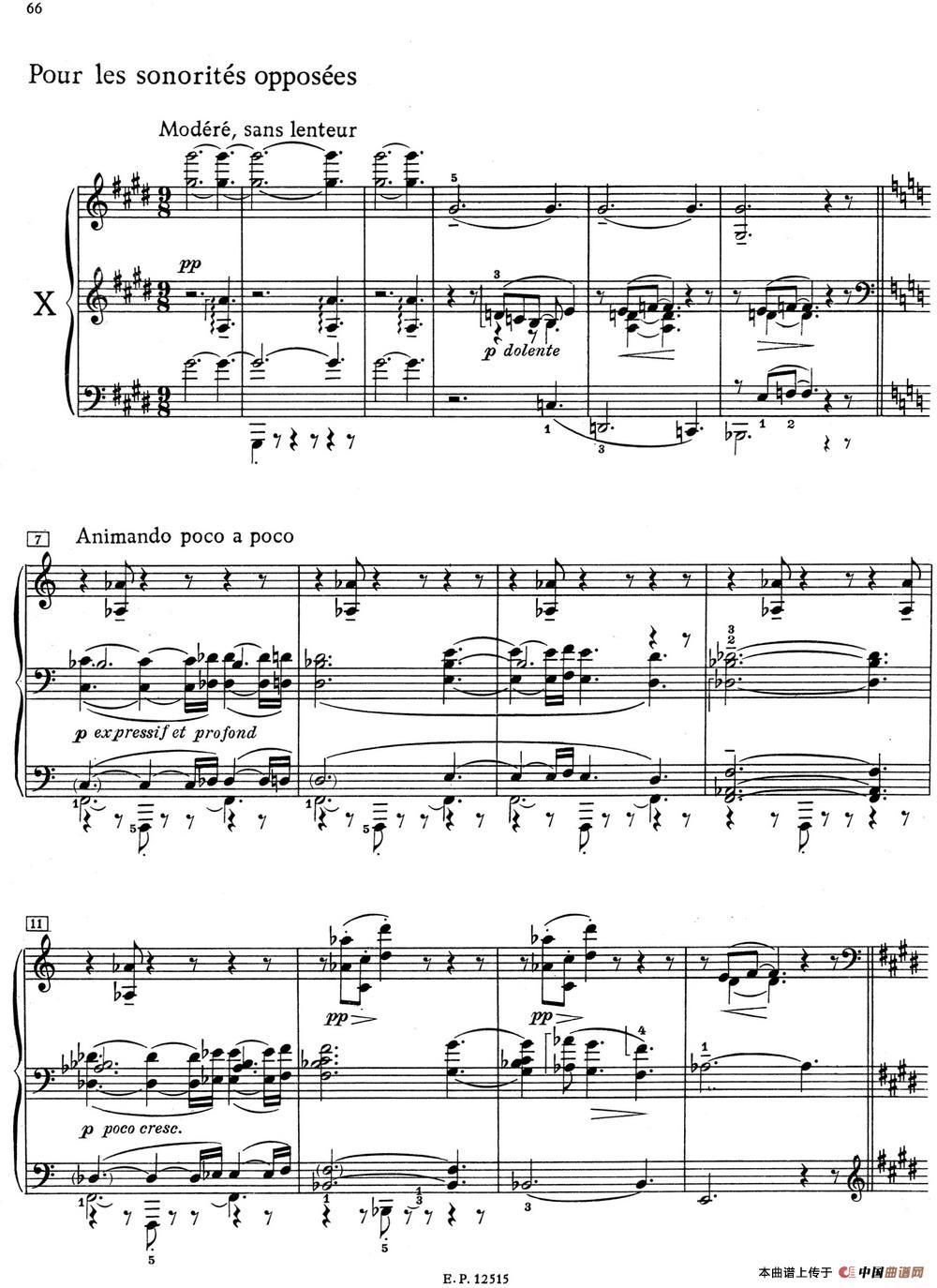 德彪西12首钢琴练习曲（10 对峙音响练习v1.0 sonorités opposées）(1)_10 Pour les sonorites opposees_页面_1.jpg