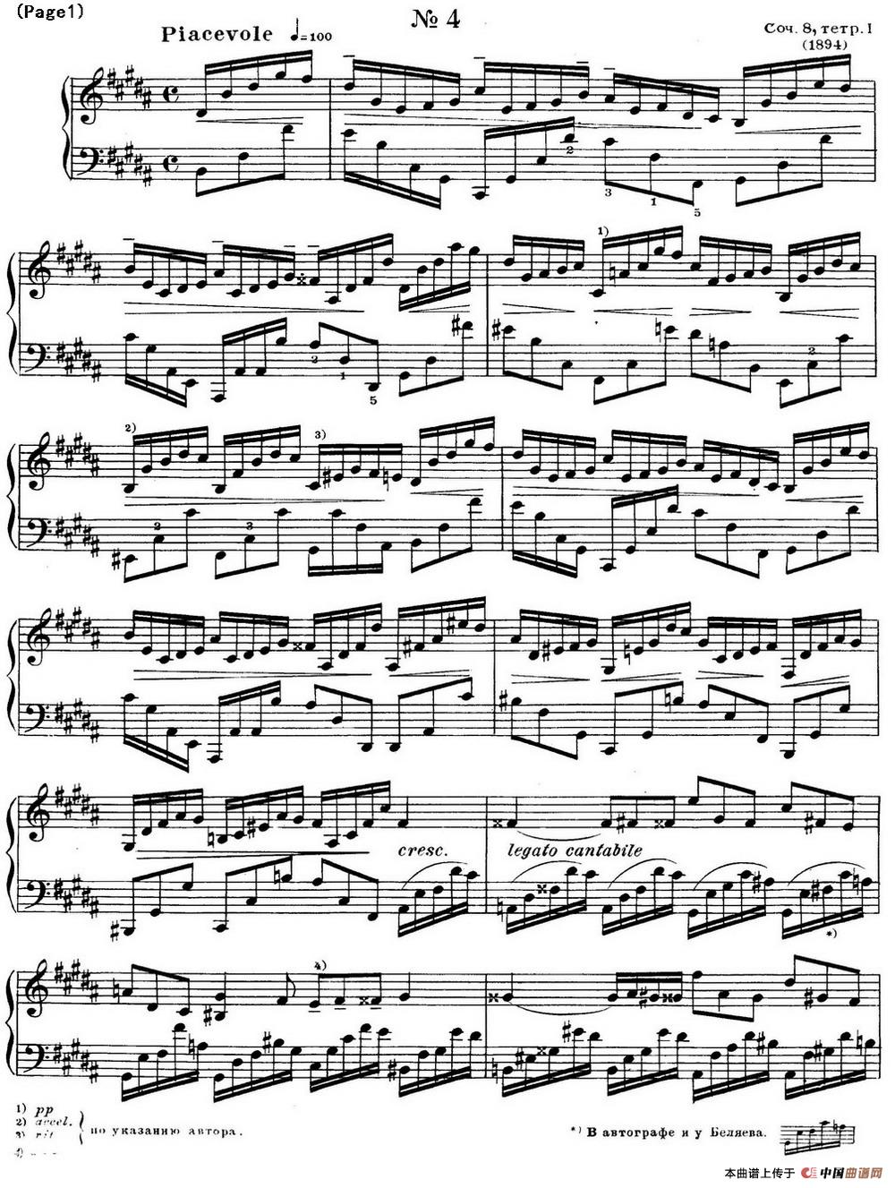 斯克里亚宾12首钢琴练习曲 Op8（No.4 Alexander Scriabin Etudes）(1)_Scriabin Etude Op.8 No.4_页面_1.jpg